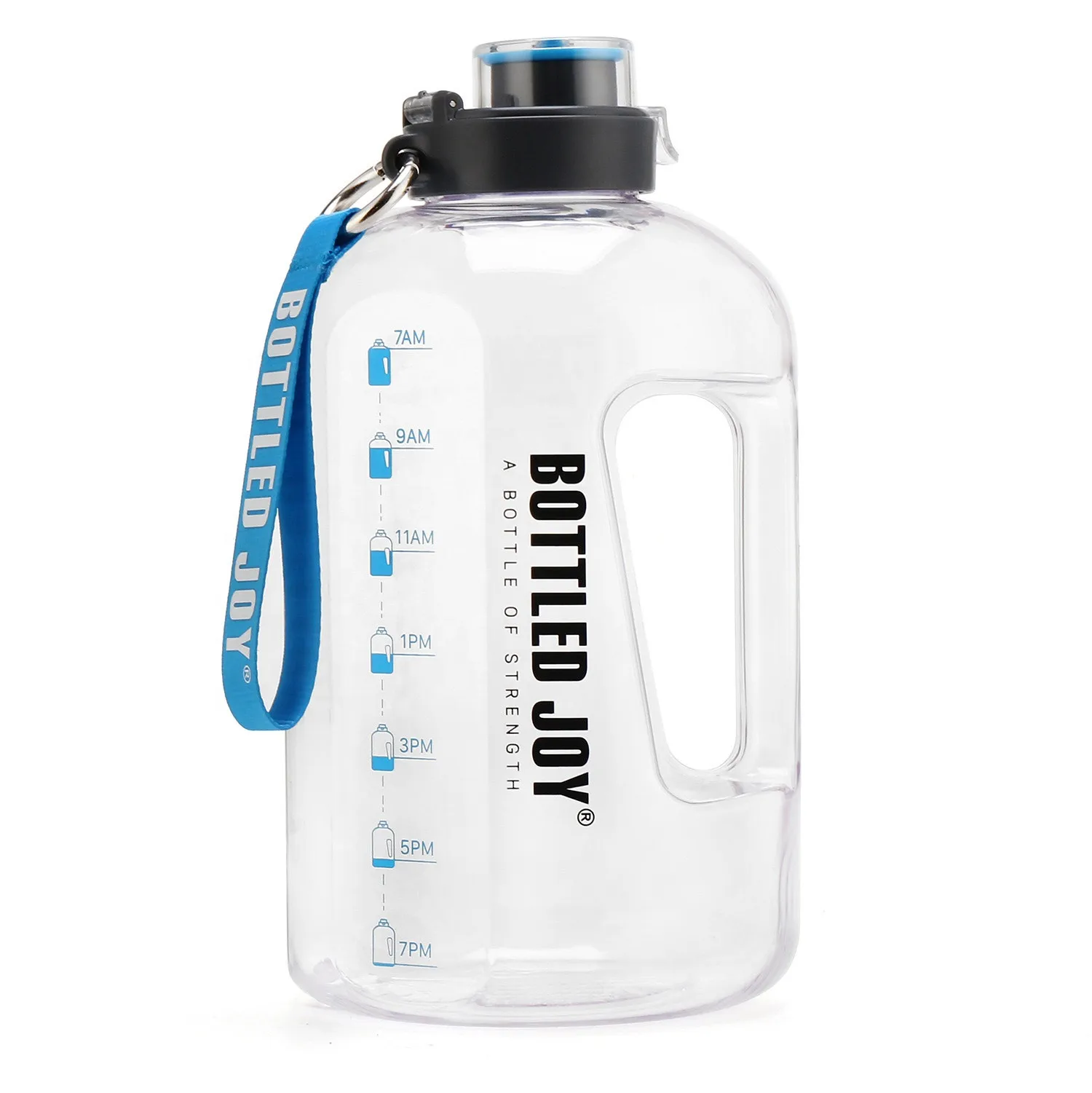 

BPA Free 1 Gallon Large Size Water Bottle Hydration With With Motivational Time Marker Reminder For Camping Workouts And Outdoor