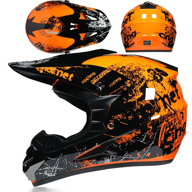 

Full Face Motorcycle Helmet Dot Approved Mx Mtv Men Women (s-xl) Adult Atv Motocross Off-road Street Dirt Bike Helmet, Custom color