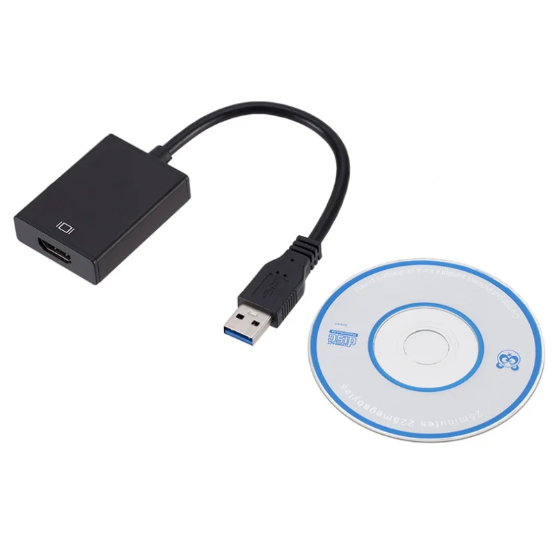 

USB 3.0 To HD 1080P Video Cable Adapter Converter For PC Laptop HDTV Computer audio video Cable