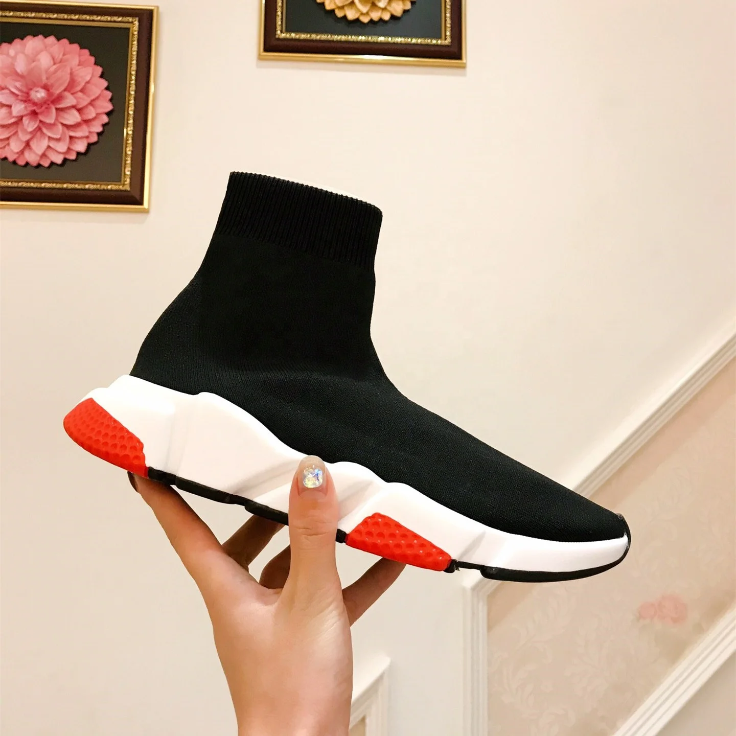 

Brand Logo Custom High Quality Balanciaga Shoes Women Sports Sneakers Men Sock Trainers Running Shoes For Men New Style, Customerized