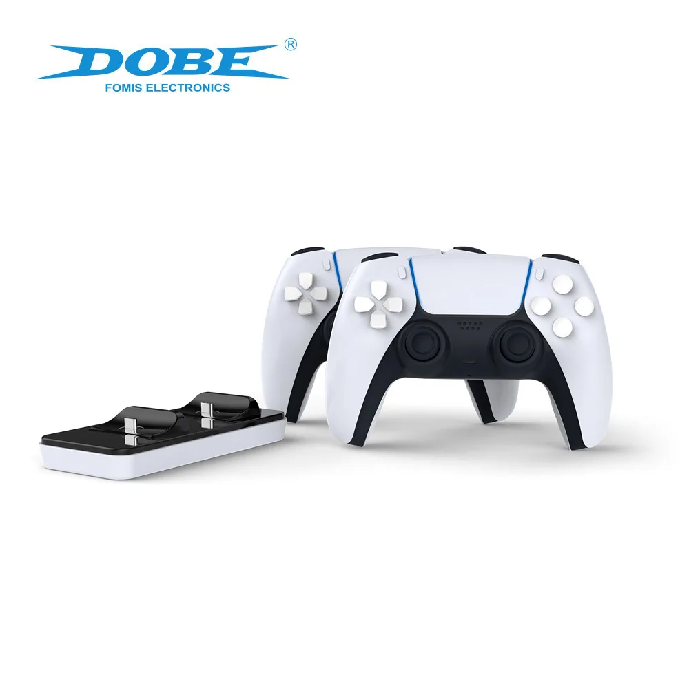 

DOBE Factory Direct Supply PS5 Charging Dock White Plastic PS5 Controller Charger for PS 5 Game Accessories