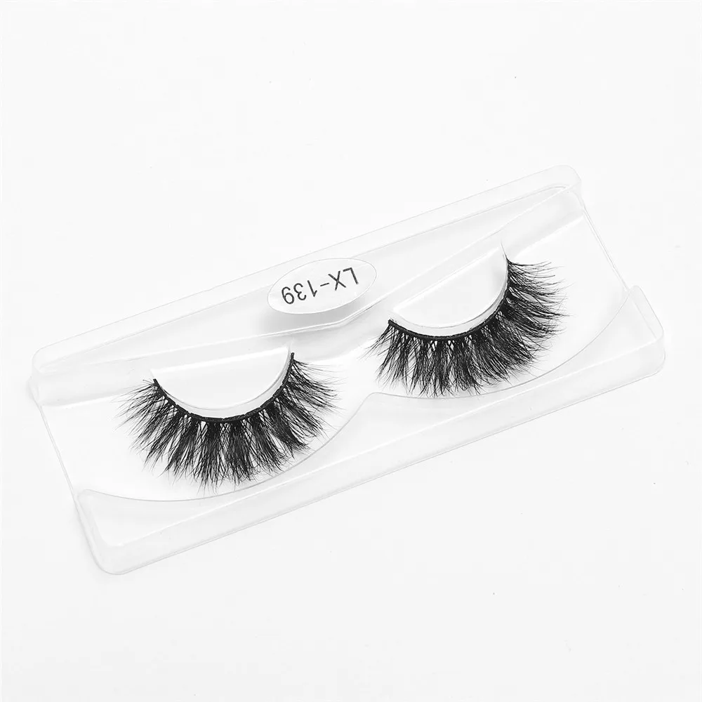 

Free sample 3d natural curly eyelashes mink fur material eyelashes, Picture shows