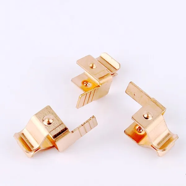 High Precision Brass Stamping Electronic Contact Clip,Good Quality Electrical Conducting Sheet