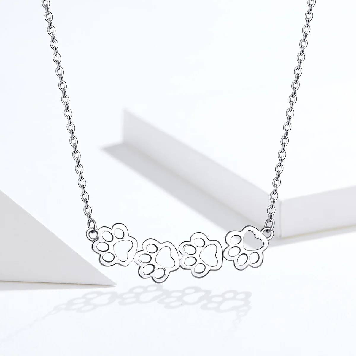 

High Quality Custom 925 Sterling Silver Dog And Cat Paw Made Necklaces