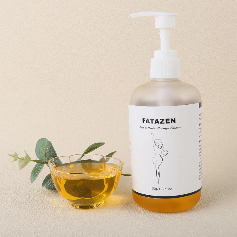 

FATAZEN Natural Organic Anti Cellulite Massage Essence Beauty Salon Spa Full Body Care Quick Absorb Private Label Massage Oil