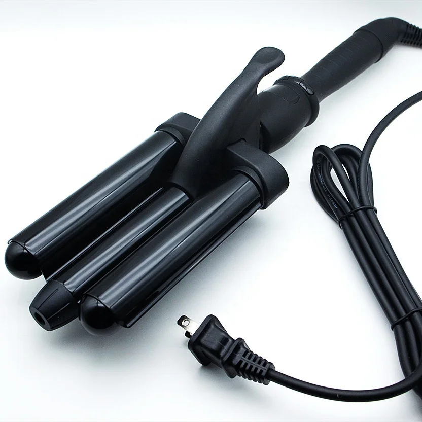 

Professional wholesale new hair styling best quality triple barrel deep waver electric curl hair machine 3 barrel hair crimper, Customized