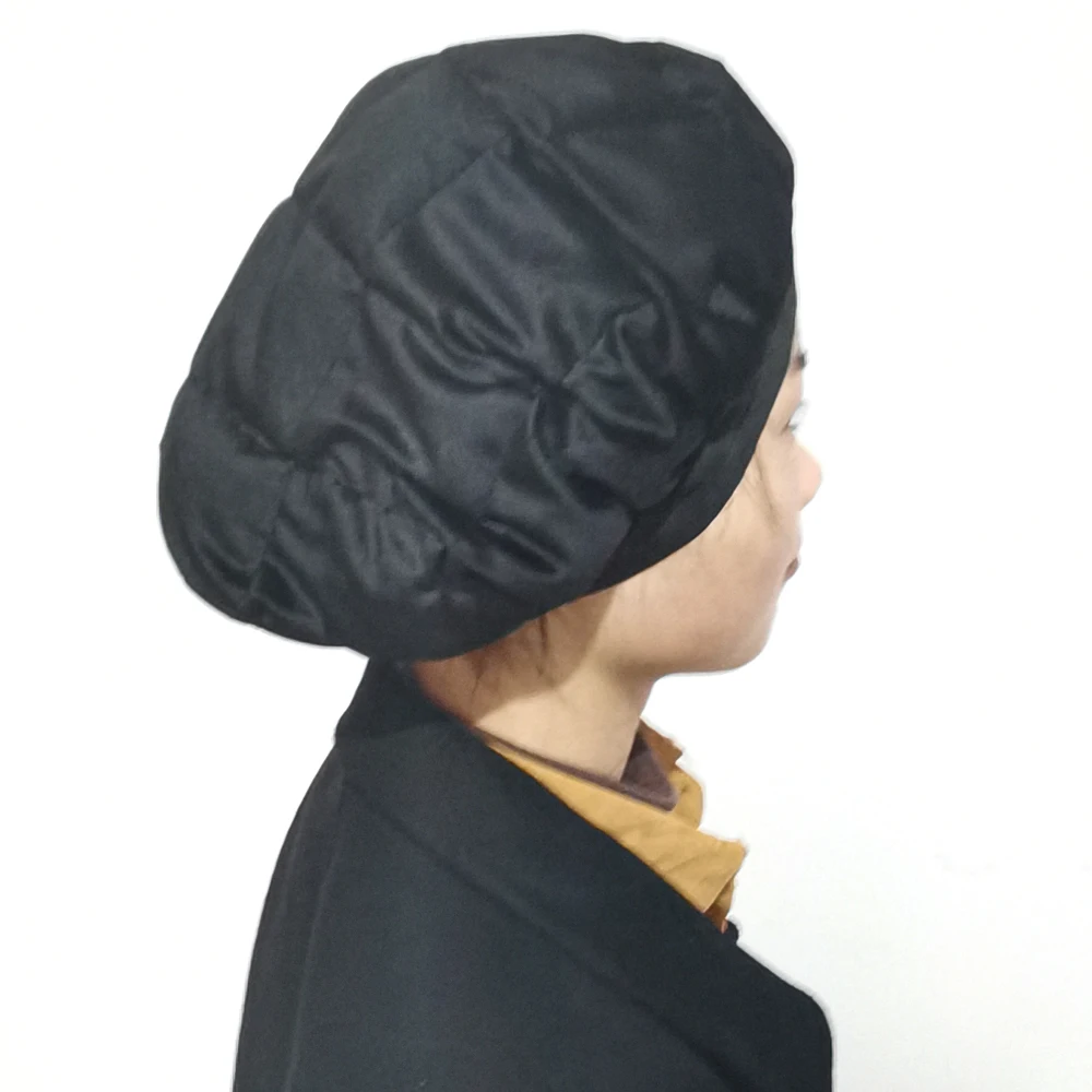 

Amazon Hot Sale Product Color Girl Salon Disposable Self Hair Treatment Heating Heated Shrink Sleeve Care Cap For Deep Condition, Leopard print/black