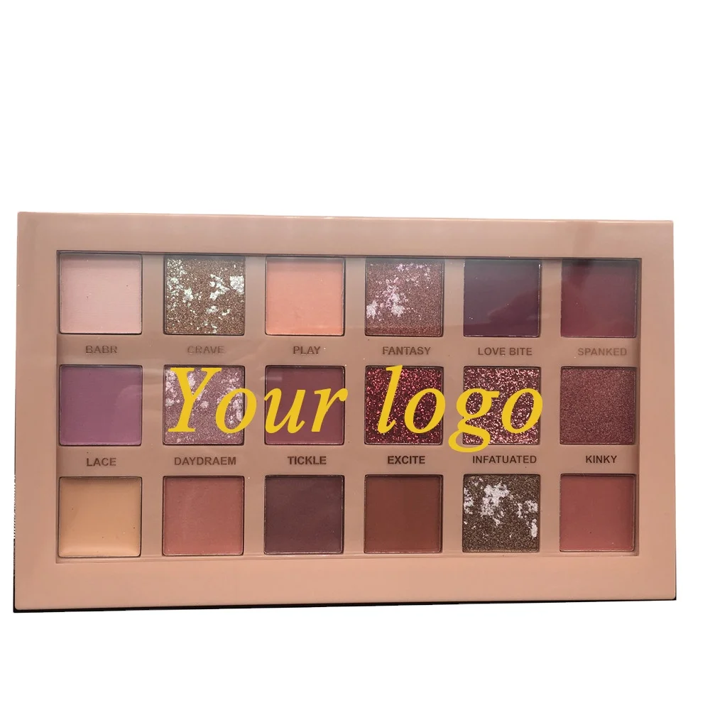 

Bright Eyeshadow Cosmetics popular waterproof 18 color eye shadow wholesale private custom logo Factory price