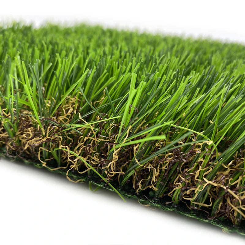 

UNI 30MM 35MM 40MM Superior quality artificial turf for sale for Courtyard, Green/yellow mix green/brown
