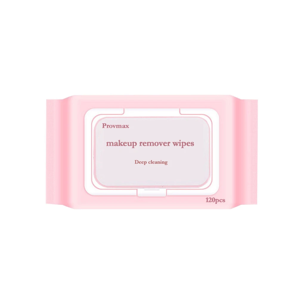 

Best Selling custom clean Pink 60pc cute makeup wipes remover face wet wipes