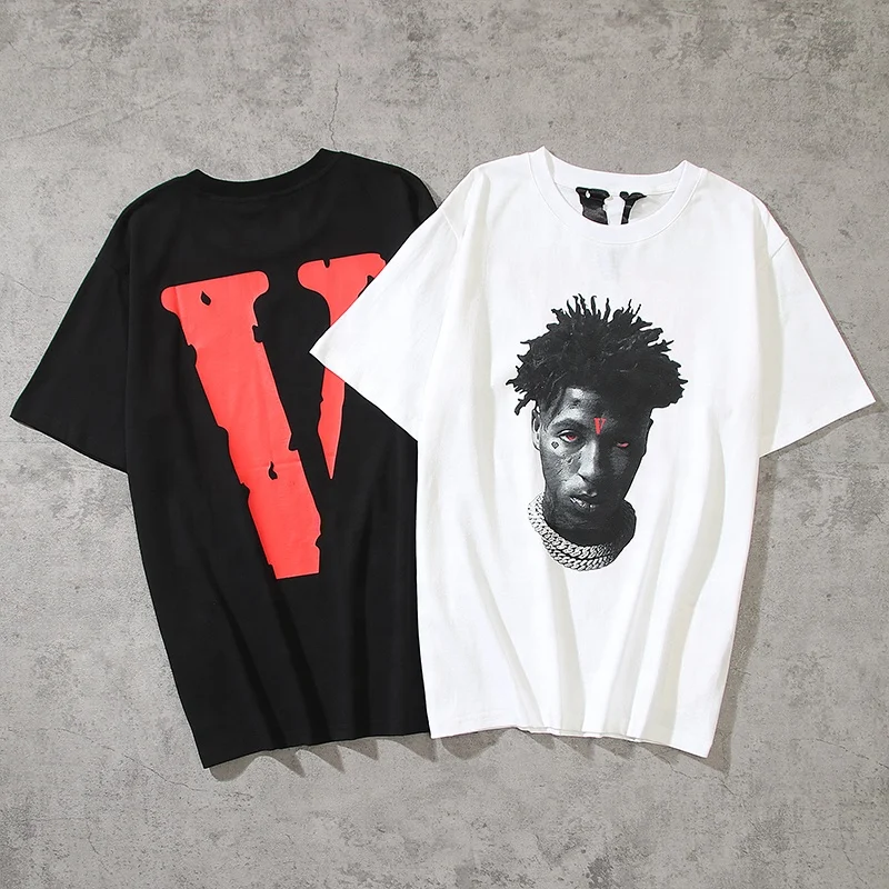 

Wholesale high quality Short Sleeve comfortable Trendy Design Printed high quality unisex cotton t-shirt Vlones mens tshirt