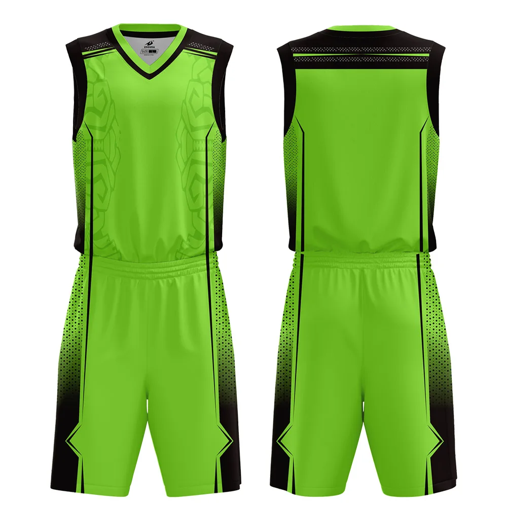 

ZHOUKA made in China, affordable fashion design basketball uniform basketball jersey, Customize color