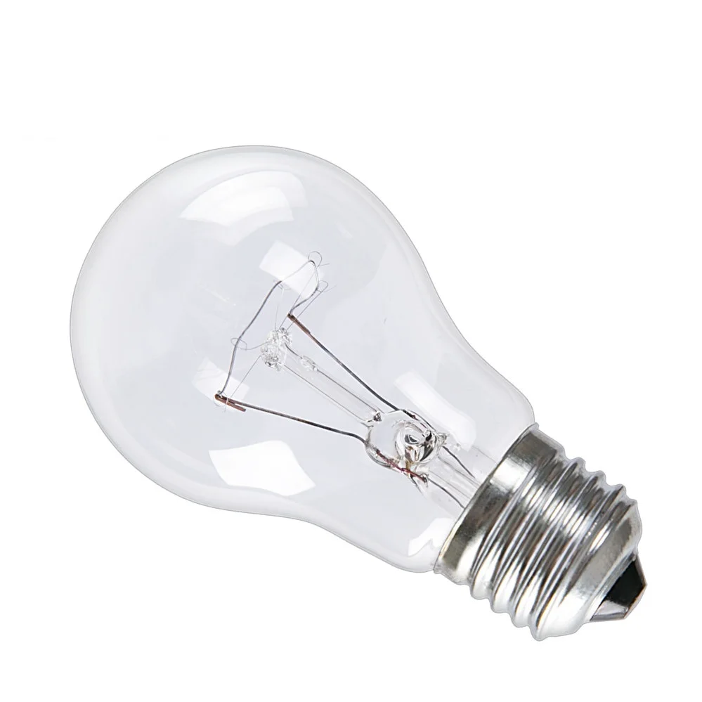 Shenyang lighting good price single filament iron base e27 b22 25-200w 220v 110v incandescent bulbs