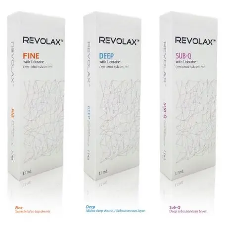 

2021 hot sale Korea Revolax Fine Deep 1.1ml Cross Linked Collagen Gel Ha Injectable Hyaluronic Acid Dermal Filler for Nose Lip