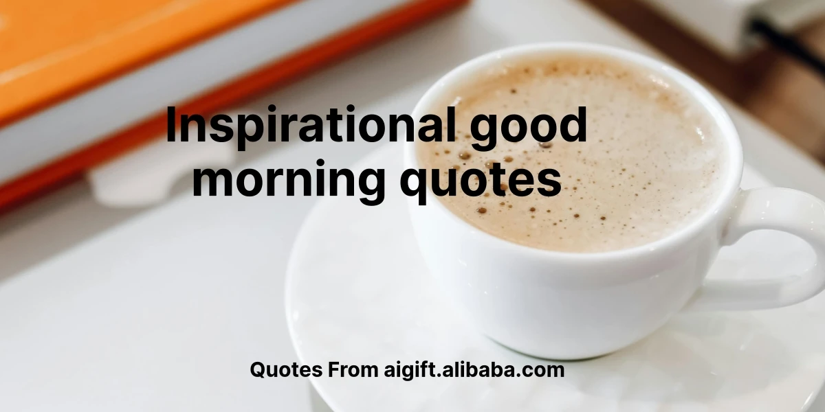 inspirational good morning quotes