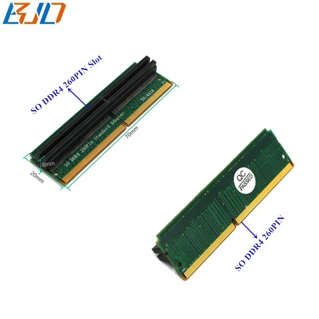 

Laptop SO-DIMM DDR4 to Desktop DIMM Memory RAM Adapter Test Protection Card 90 Degree in stock