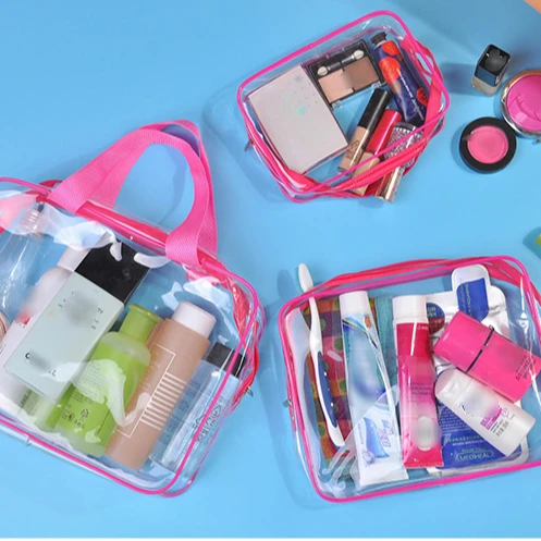 

2021 wholesale fashion portable waterproof custom logo set makeup bag Simple promotional gift cosmetic bags