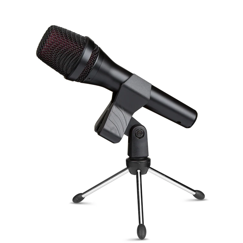 

GAM-SC01 professional condenser microphone for karaoke recording studio portable microphone with tripod stand, Black