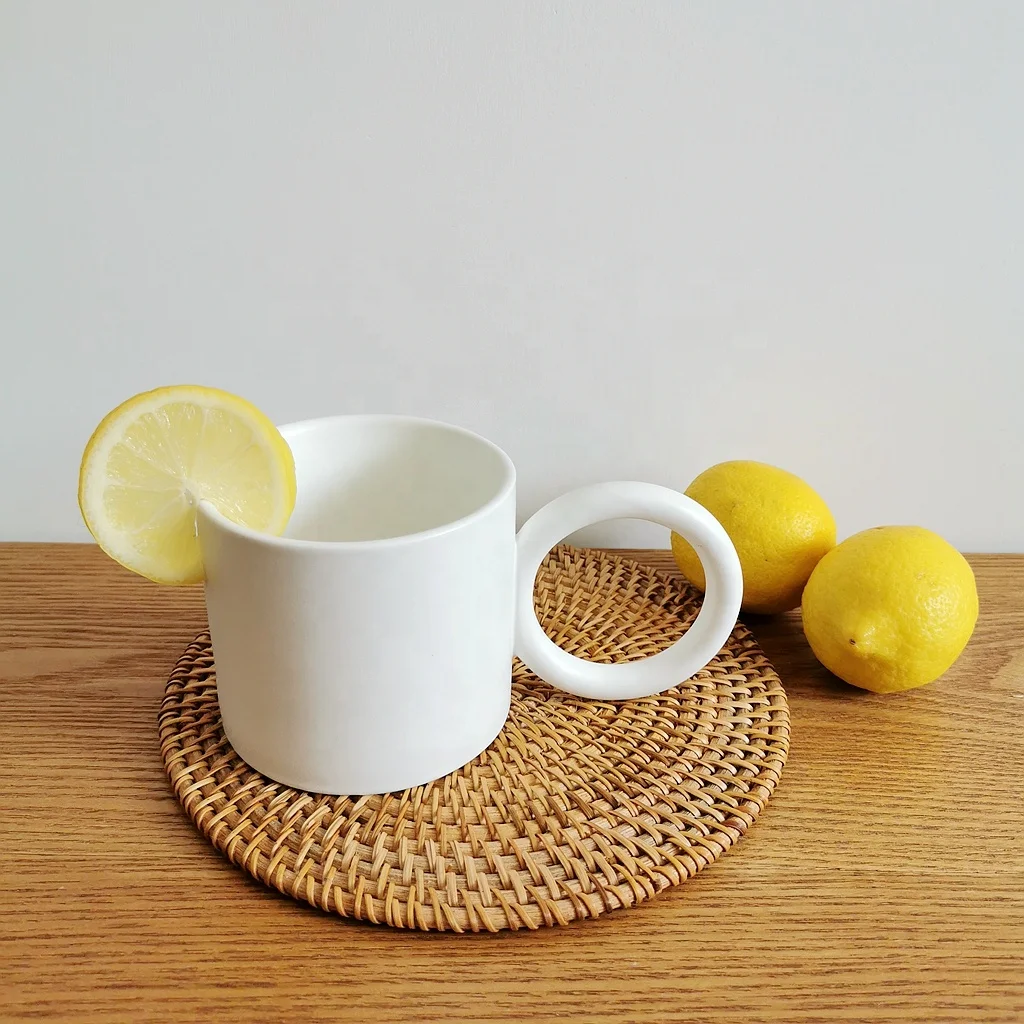 

Best Sell Ins Style Simple Nordic Big Ear Ceramic Coffee Mugs