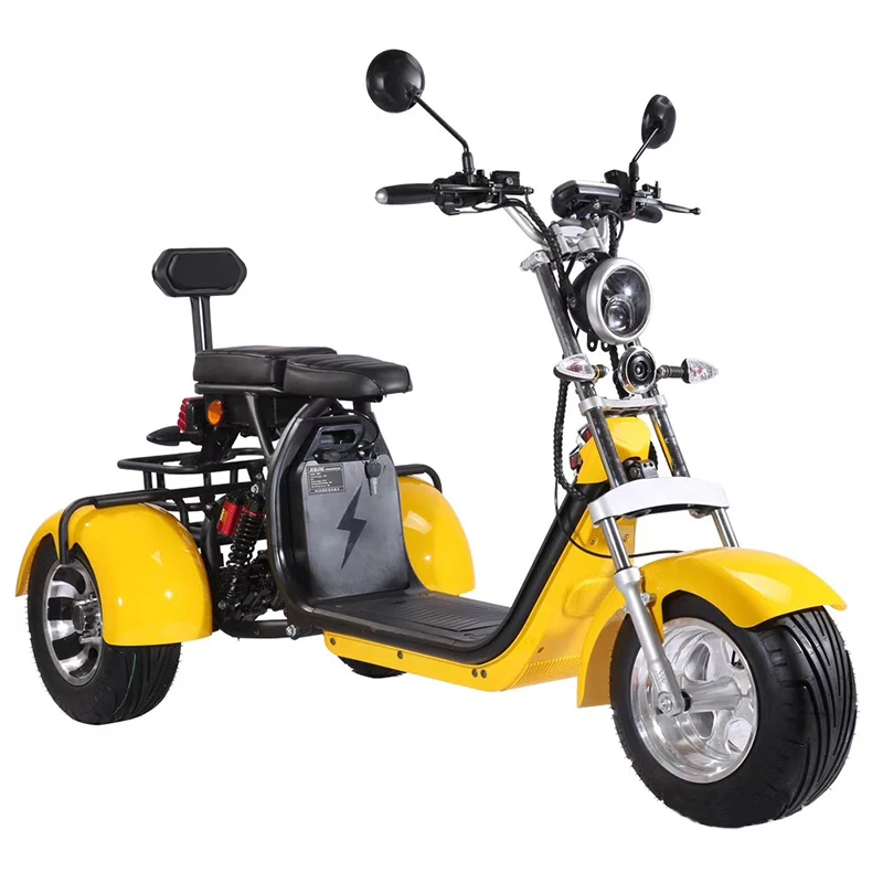 

EEC COC Citycoco Scooter for Adults Smart Electric Motorcycle 2 Wheel Three-wheel Scooter 1500W Brushless DC Motor 200kg 35-55km