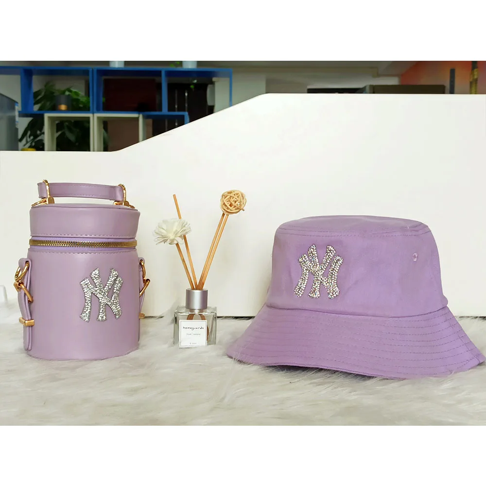 

fashion handbag ny purse and hat set women leather bags handbags 2021, 8colors