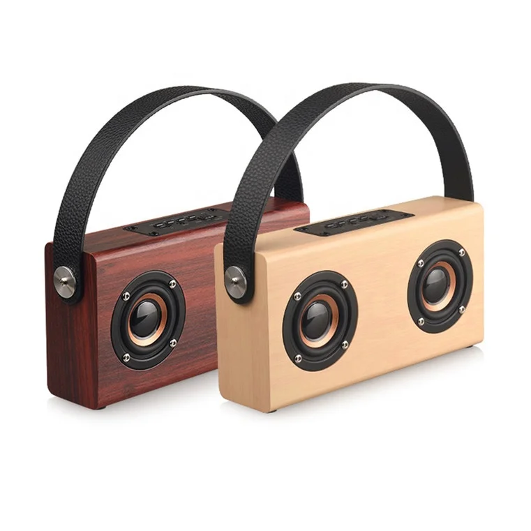 

2.0 Wood Speaker Active Box Hifi Wireless Home Theatre Professinal For Cell Phone Computer