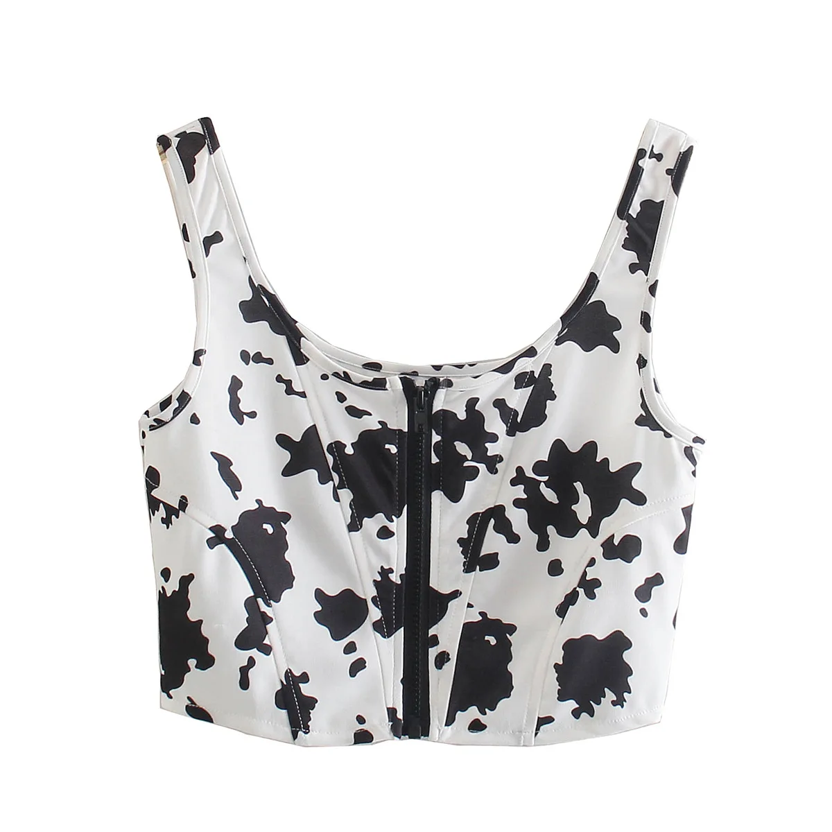 

Women's 2021 Summer New Cow Flower Dot Top Sexy Vest