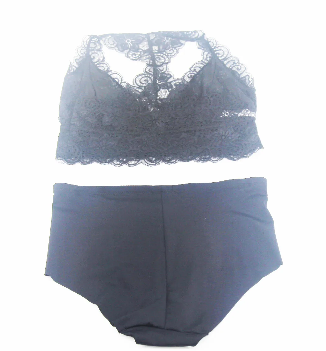 

Women High Waist Gym lace Sports bra set Thin Yoga Sets Quantity Fitness Embroidery OEM