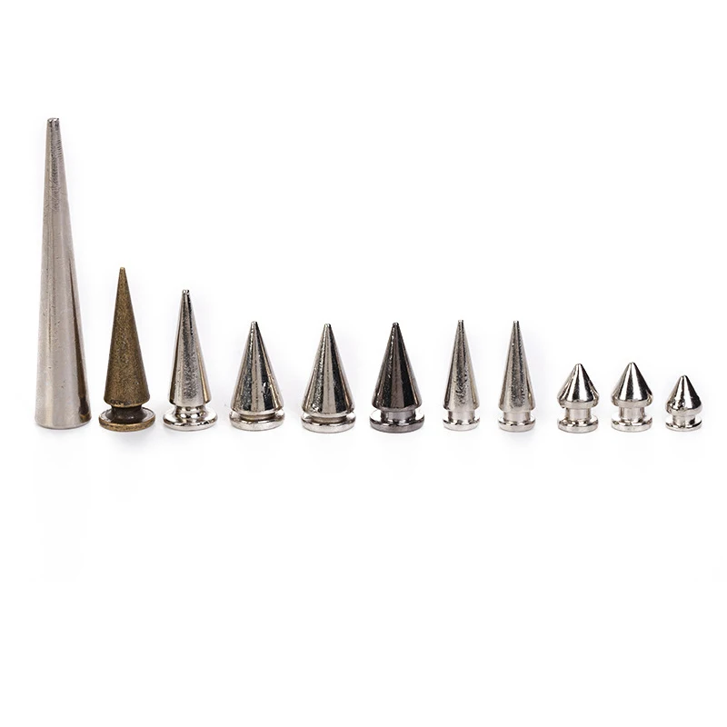 

custom color bullet shape screw back spike studs