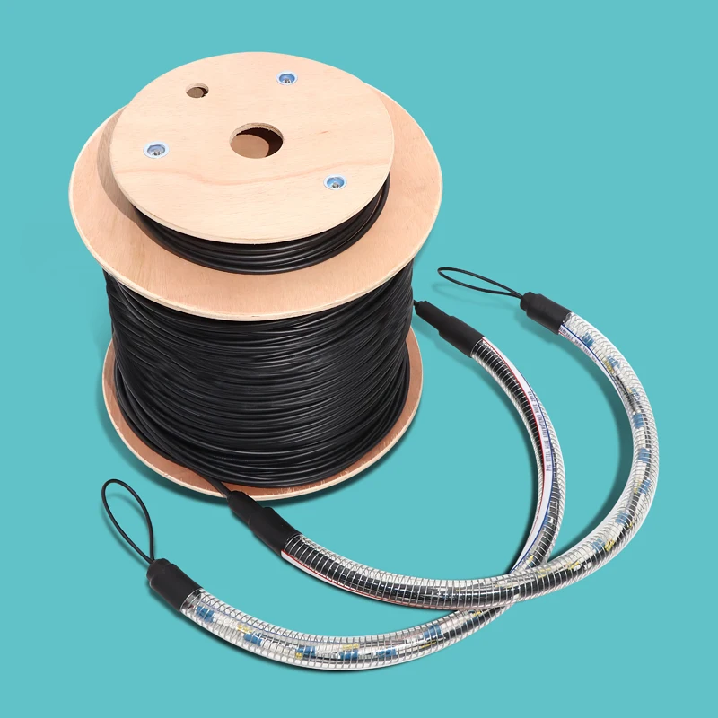 LC Pulling Eye Socket Pre Terminated Fibre Cable - 24cores