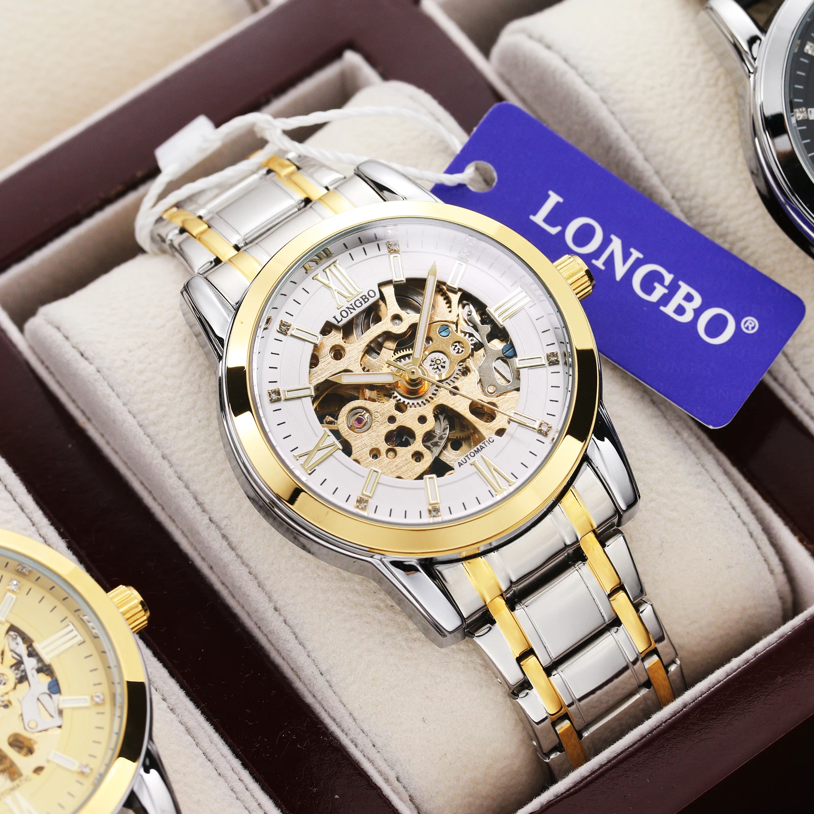 

LONGBO 83209 new design oem men luxury movement custom mechanical watches for man watches men automatic mechanical luxury, 1color