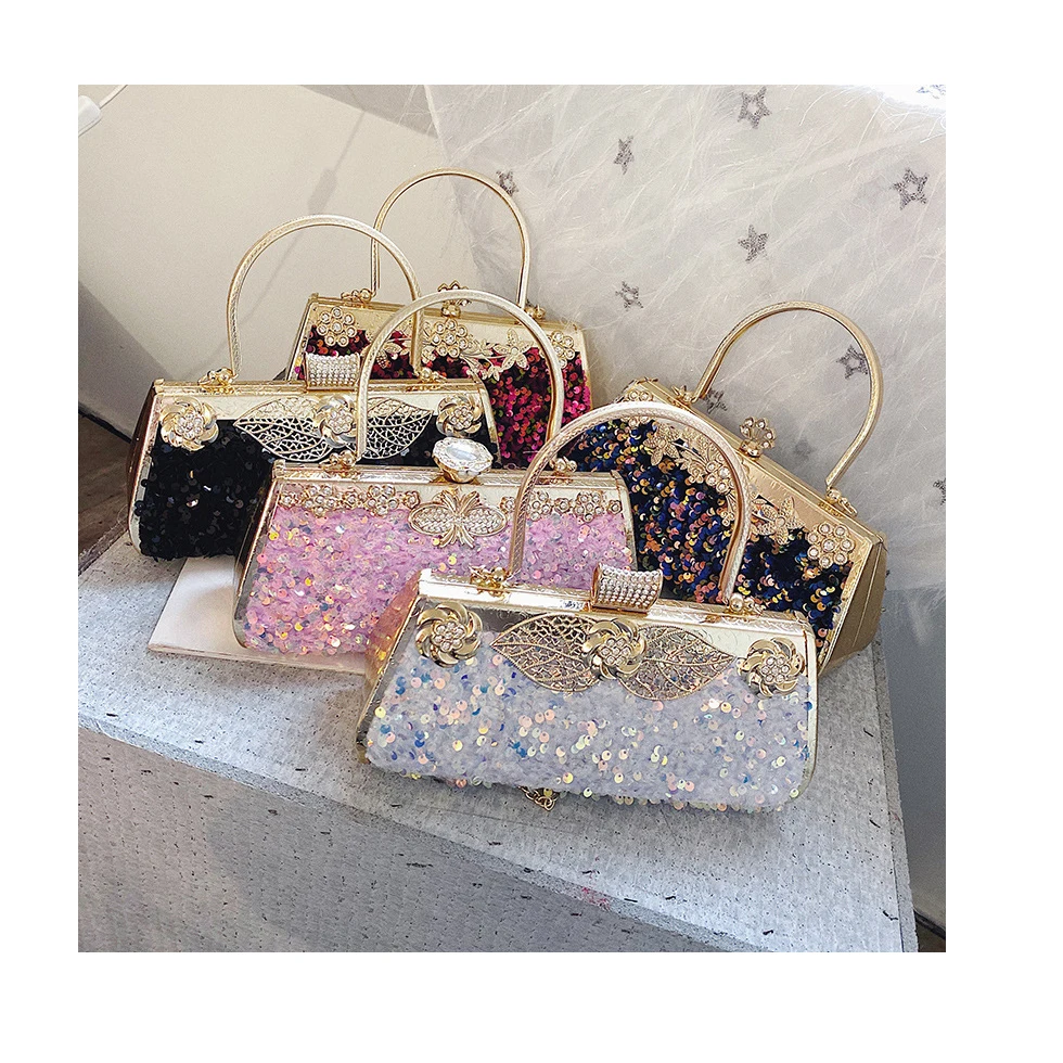 

High Grade Shiny Crystal Women Evening Handbag For Party Rhinestone Clutch Evening Bag Handbag, Apricot,black