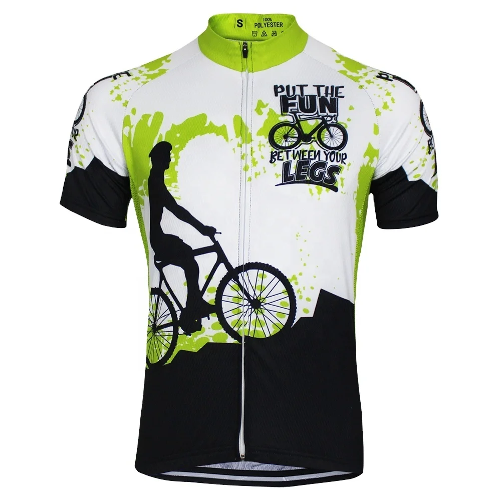 

HIRBGOD MT004 Outdoor Cycle Jersey Men Cycling Jersey Short Sleeve Bike Jersey Bike Ridding Green Cycling Wear