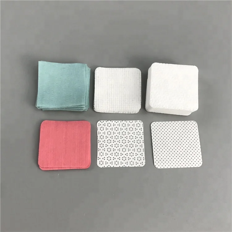 

100 Polyester Dust Free Non woven Fabric 80 gsm  Cleaning Gel Acrylic Nails Polish Remover Wipes, White
