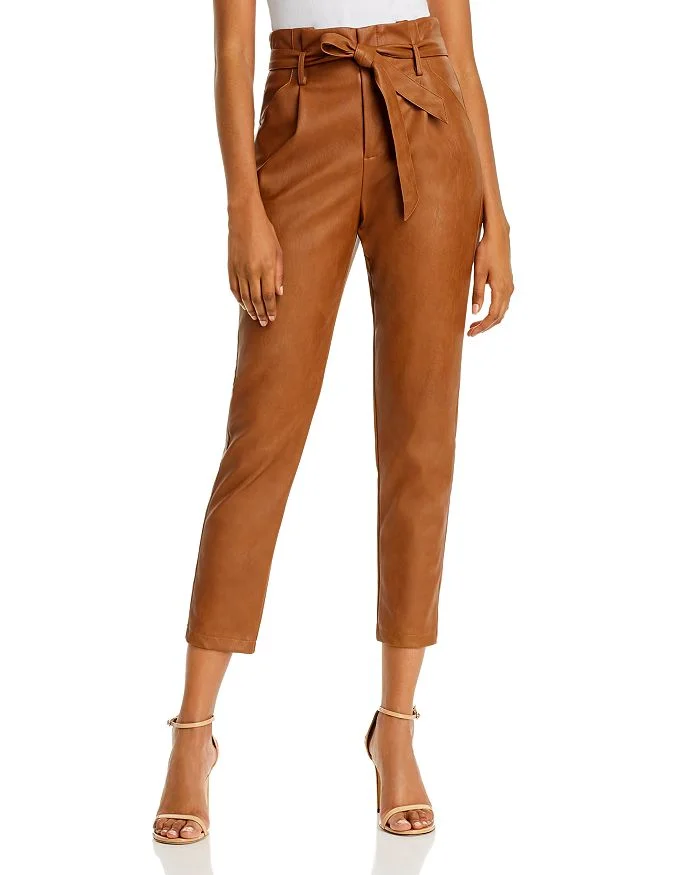 

High Waist Casual PU New Latex Women Skinny Pencil Pants Sexy leather pants Women's Trousers, Picture color