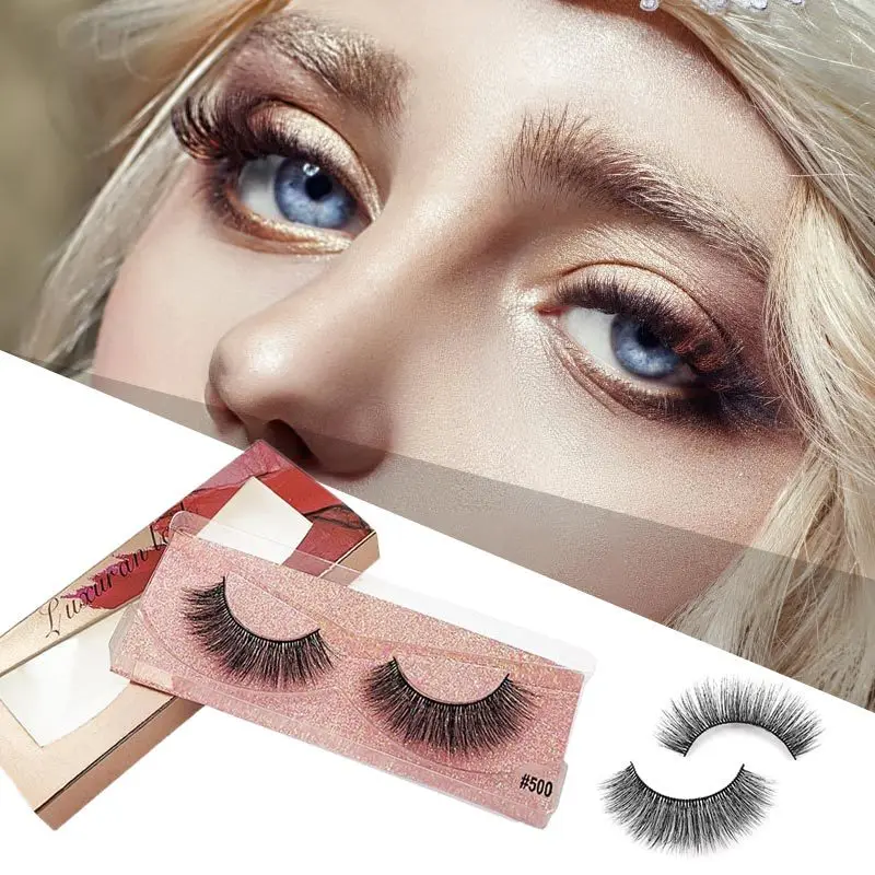

2021 wholesale cheap price thick cross 3d faux mink lashes mink hair lashes custom eyelash