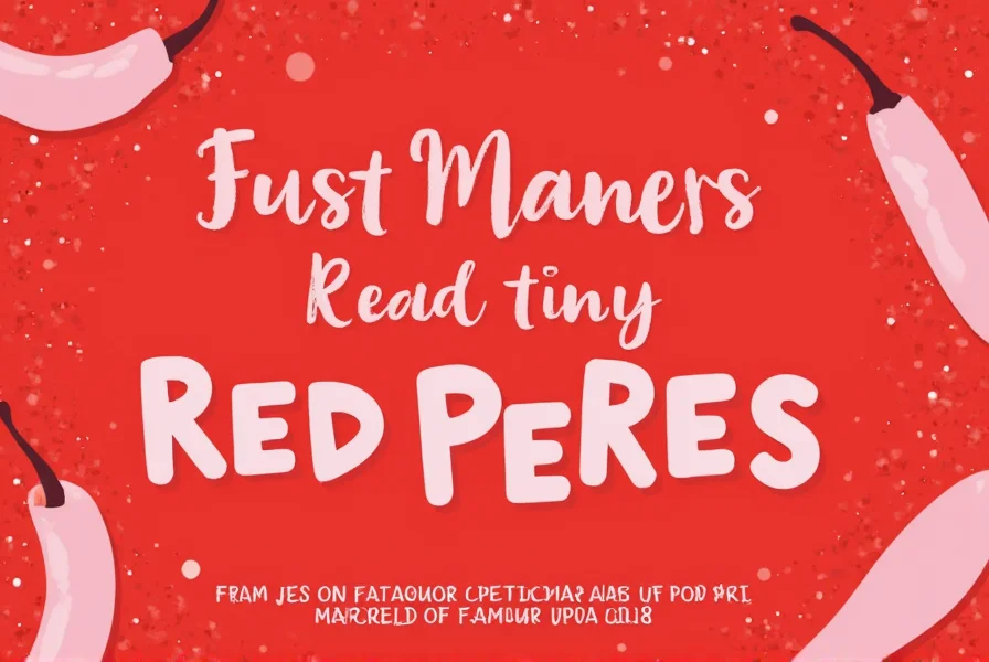 tiny red peppers a spicy twist on the small but mighty world of flavors