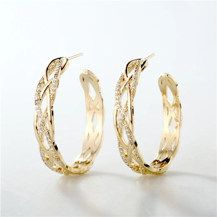 

XuQian Popular Design Customised Handmade Big Hoop Earrings for Girls, Silver&gold