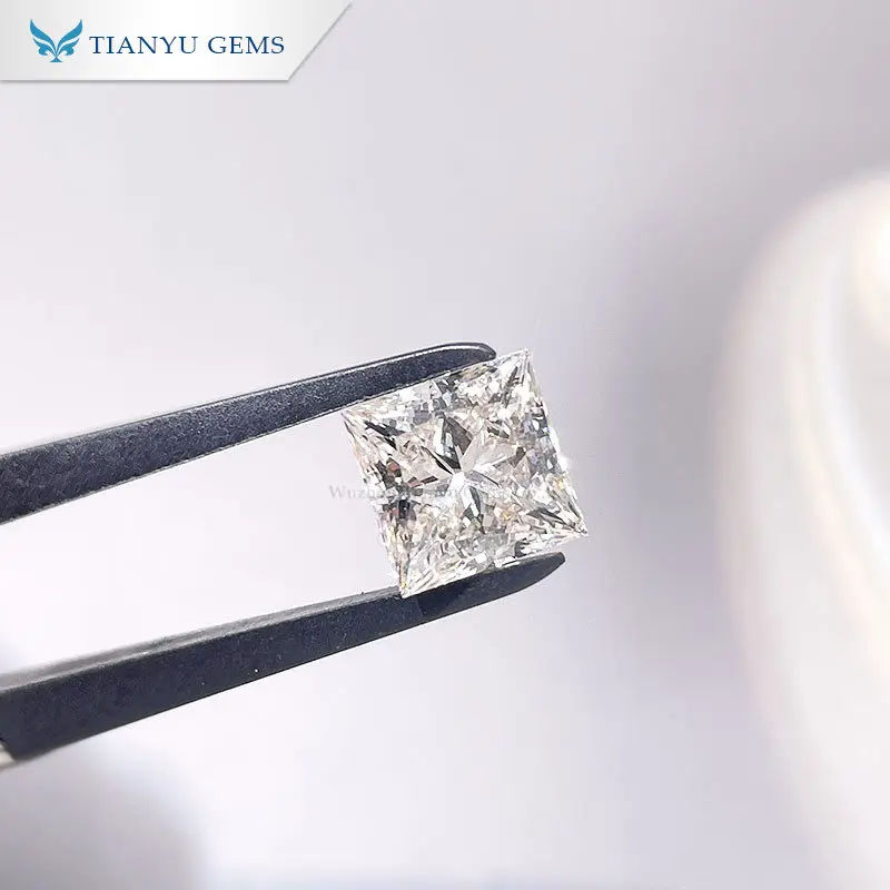 

Tianyu gems 2.60CT I VS2 princess cut lab grown diamond cvd instock with IGI