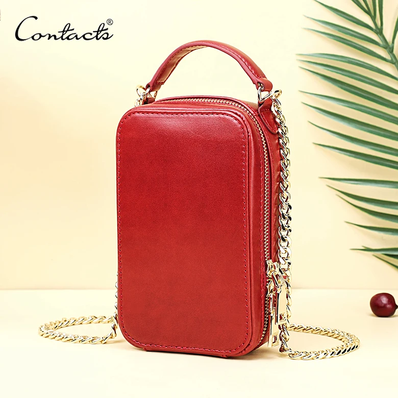 

Contact's Wholesale Full Gran Leather Small Shoulder Bags Card Holder Wallet Purse Luxury Women Crossbody Cell Phone Bags