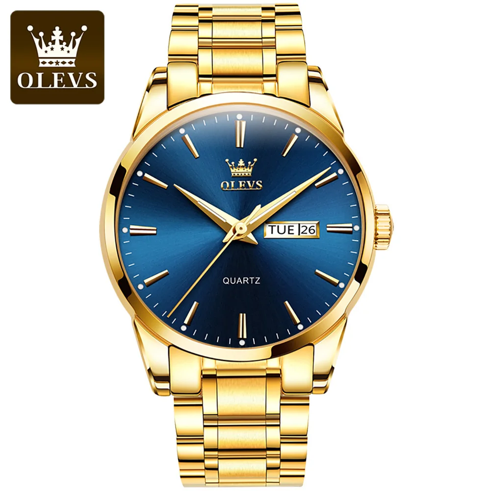 

2020 Watches OEM Custom Supplier Price Top Fashion Gold Sports Waterproof Stainless Steel Quartz Day Date Brand Men Wristwatches