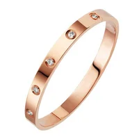 

Trendy Women Open Cuff Design Crystal Bracelets Bangles Luxury Gold Jewelry