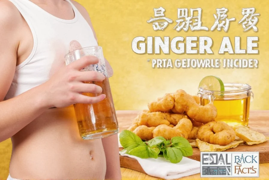 Various natural remedies for stomach ache including fresh ginger, peppermint tea, and BRAT diet components arranged on a wooden table