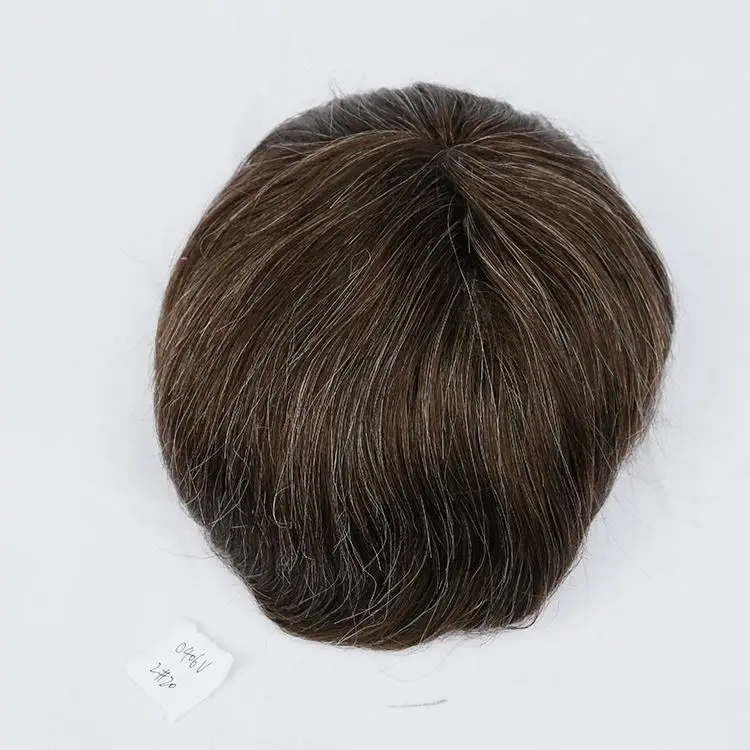 

Wholesale Pu Toupee Hair For Men Natural Men's Wig Pu Hair Piece Replacement System For Hair Loss Treatment