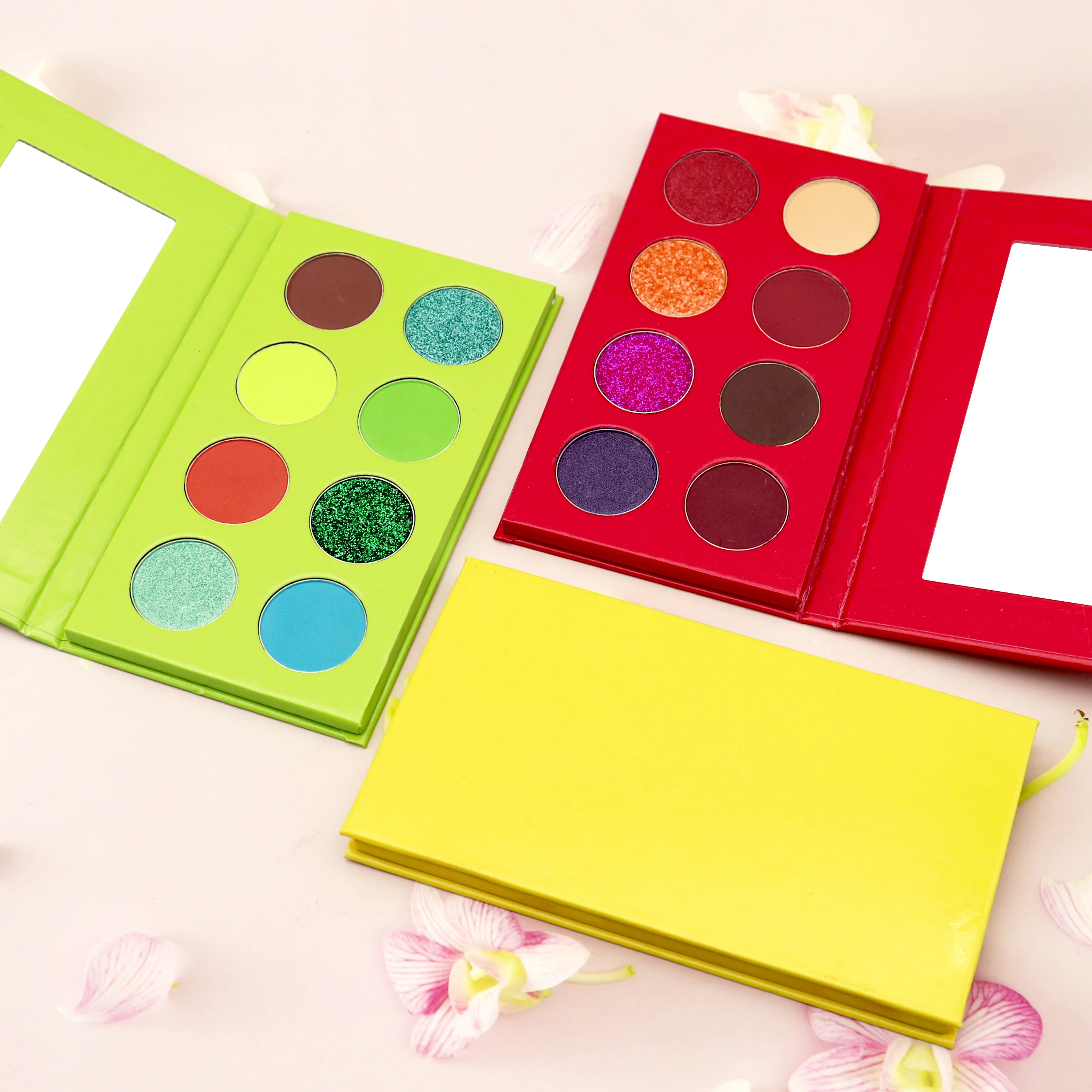 

8colors eyeshadow envelope custom your logo individual eyeshadow pan packaging DIY eyeshadow