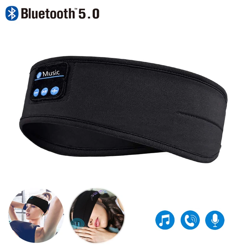 

Sleep Headphones 5.0 Wireless Music Eye Mask Blue tooth Headband For Sport Sleep Music Headband Eyemask Sleep