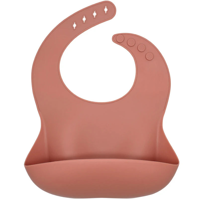 

BPA Free Waterproof Silicone Baby Bib With with Food Catcher Baby Silicone Bibs Wholesale