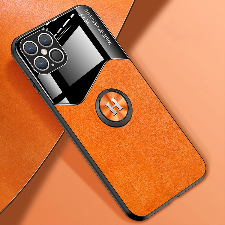 

Mirror Fundas Car Magnetic Kickstand Cover Ring Holder Shockproof Leather Phone Case For Huawei P40 Lite Mate 20 30 40 Pro