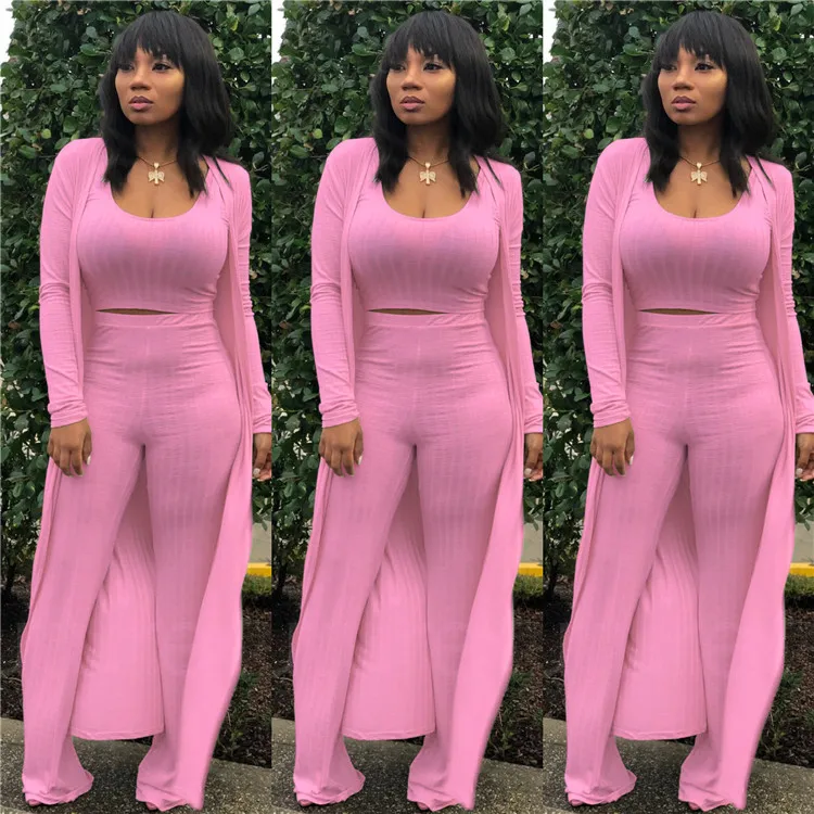 

China custom design logo casual 3 piece set women clothes
