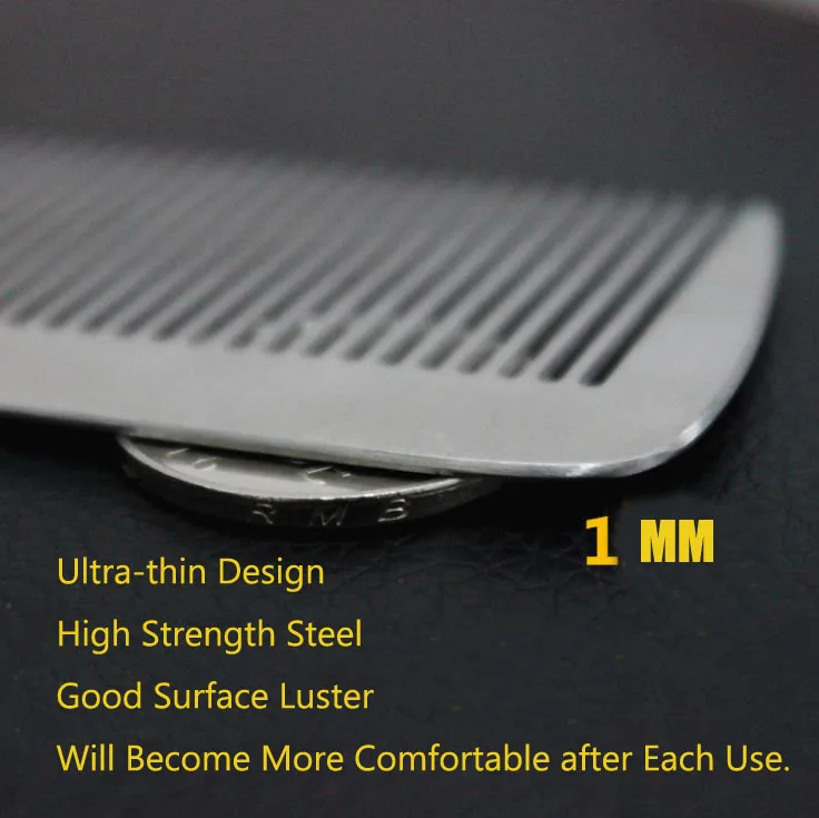 
JDK Professional Titanium Steel Metal Comb Hair Cutting Trim Hair Hairdressing High Strength Stainless SteelComb for Barbers 